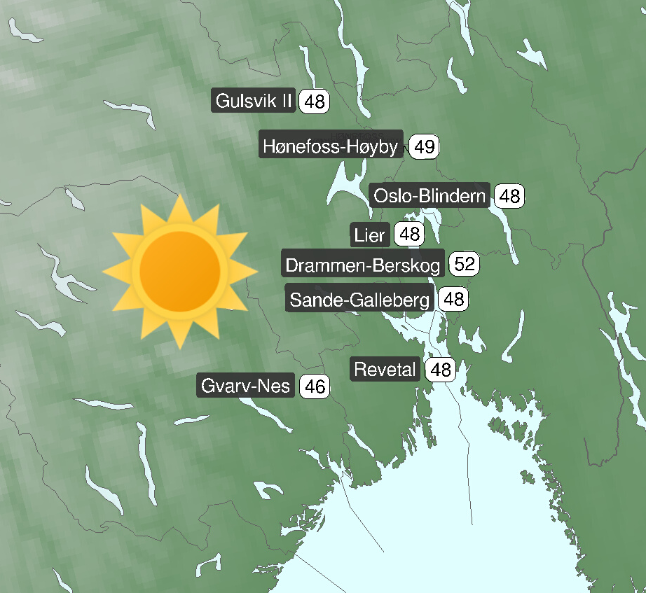 Sommerdager på topp i juni/juli.