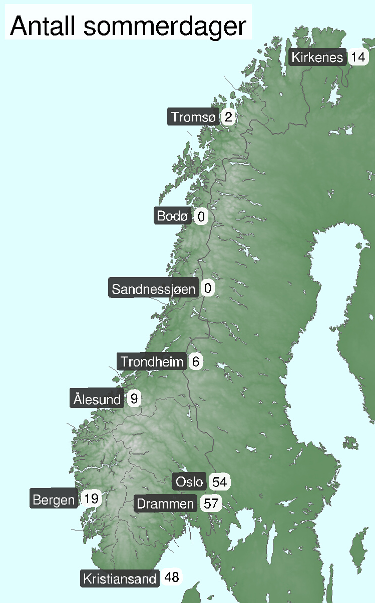 Antall sommerdager