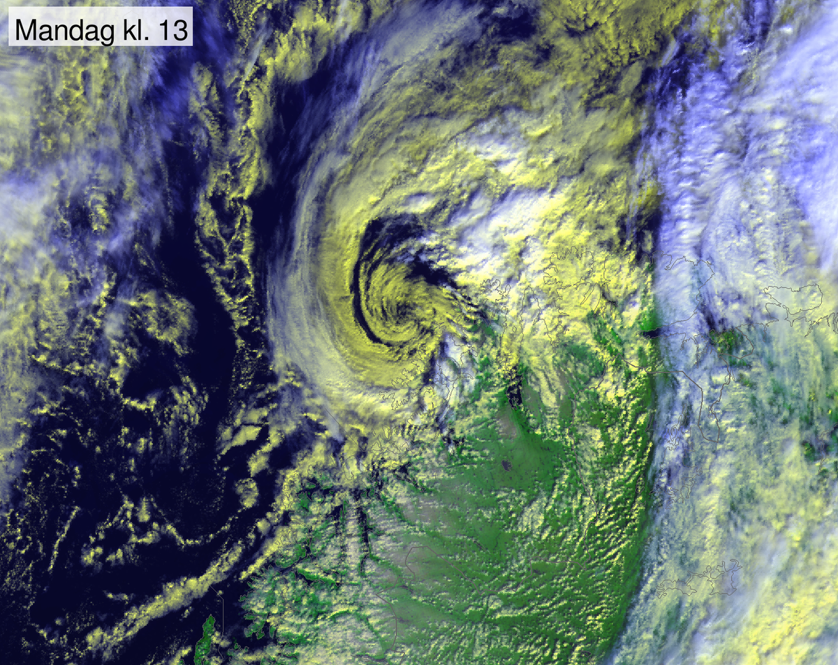 Satellittbilde over Finnmark